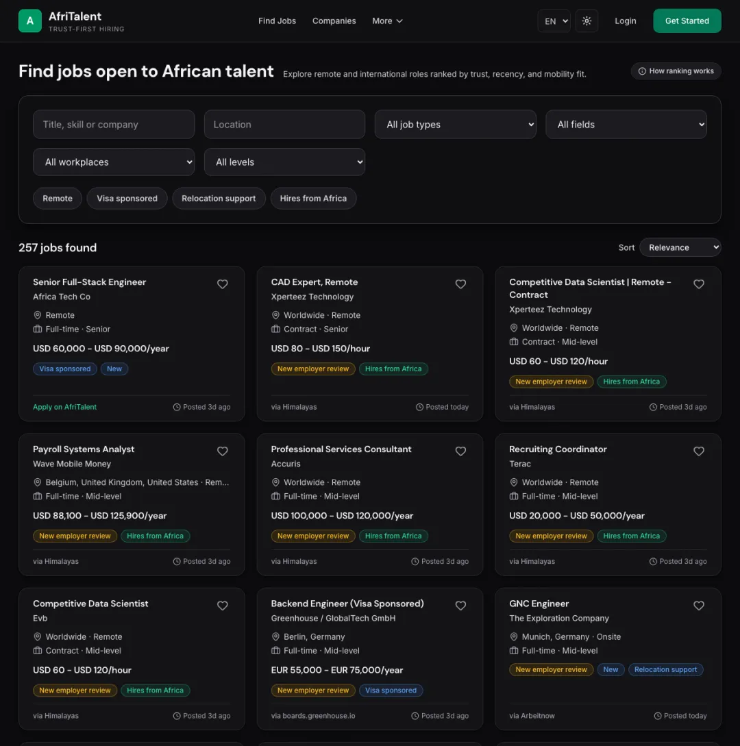 AcaciaHire platform preview