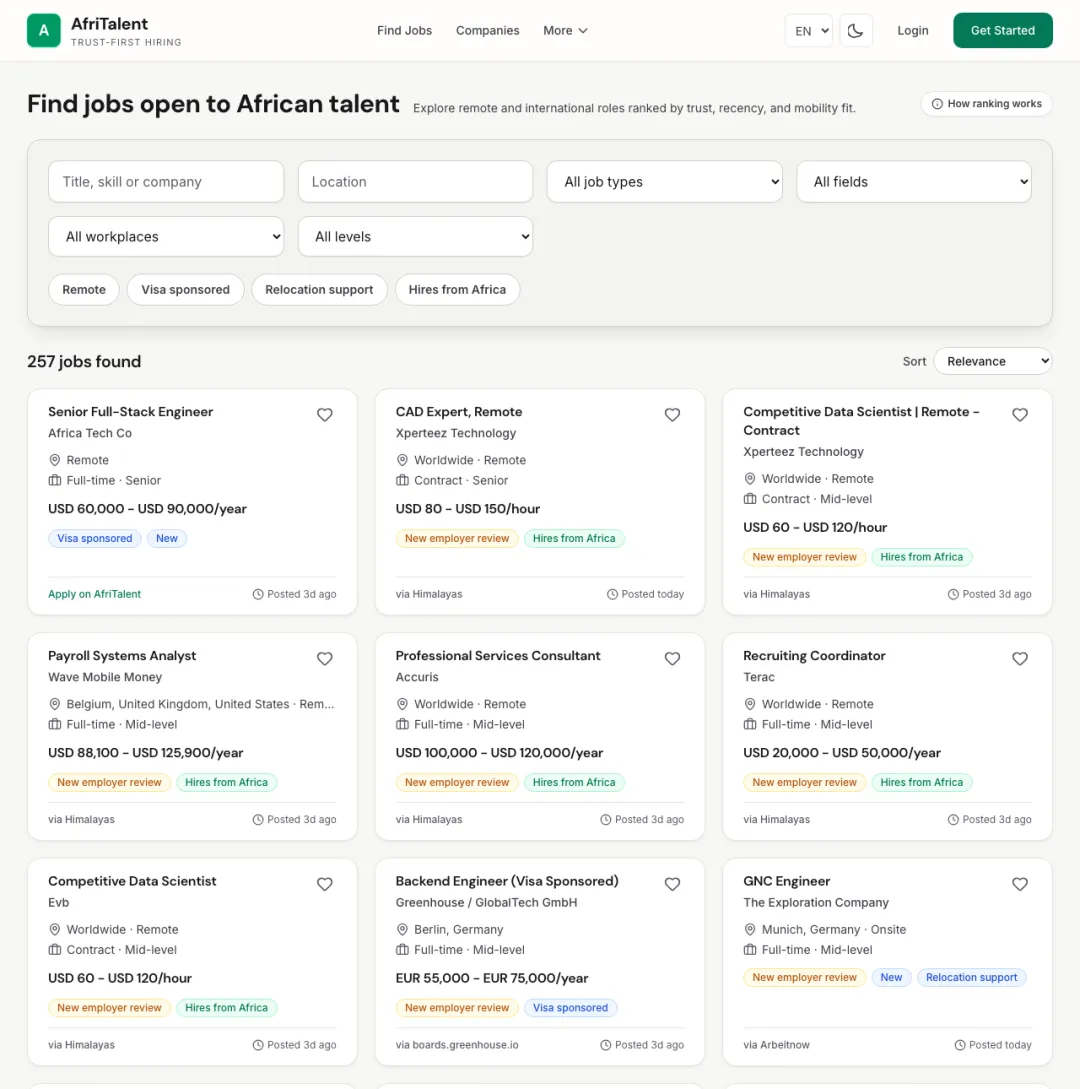 AcaciaHire platform preview